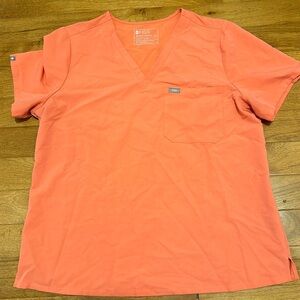 Figs “Catarina” One pocket scrub top (Limited edition shade Coral)
